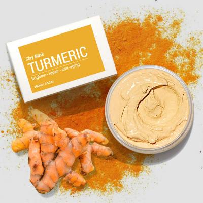 China Custom Moisturizer Label Turmeric Vitamin C Collagen Hydrating, Age-Defying, Soothing, Moisturizing, Cosmetic Face Mask for sale