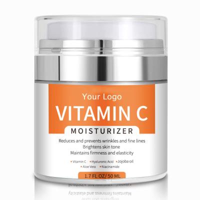 China Skin Revitalizer Private Label Face Vitamin C Moisturizer Cream For Face Skin Whitening Moisturizer Vitamin C Glowing Cream for sale