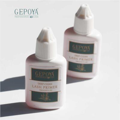 China GEPOYA Lasting Glue Sticky Lash Primer Eyelash Treatment Primer for sale