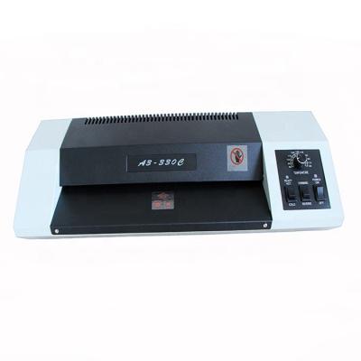 China hot a3-330c A3 size 330mm office use photo pocket laminator machine A3 for sale