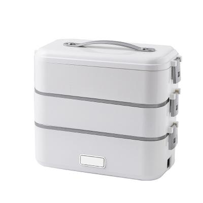 China 110v220v Household Desktop Electric Lunch Box Portable Lunch Box With Plug-in Electric Heater for sale