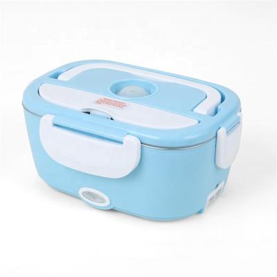 China 2in1 12v 110v Portable Household Food Container Car Mini Electric Heating Rice Cooker Waterproof Food Bowl for sale