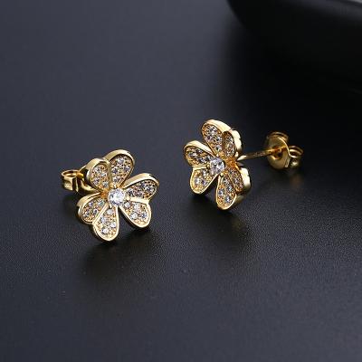 China Korea style design top quality femininity clover earrings latest news for sale