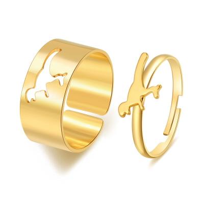 China Europe and America factory direct sales fashion jewelry men's ring the same style punk couple ring for sale