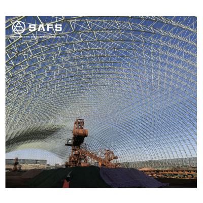 China Structural Roofing SAF Arch Steel Structure Frame Large Capacity Coal Shed for sale