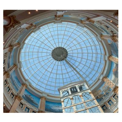 China SAF Steel Structure Glass Roof Skylight Structural Covering Building Glass Domes for sale