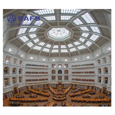 China SAF Modern Designs Roof Glass Atrium Structural Covering Dome Roof Glass Dome for sale