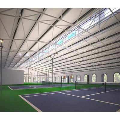 China SAF Steel Structure Space Frame Truss Structural Steel Covering Football Stadium Roof Design for sale