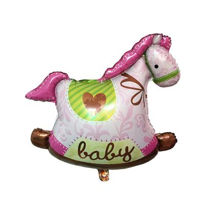 China Announcing Toy Helium Foil Baby Shower Birthday Party Decoration Supplies Inflatable Cartoon Trojan Horse Balloon for Kids Toys for sale