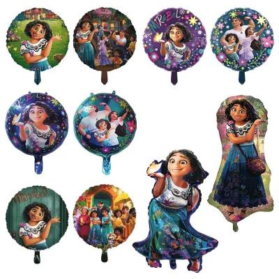 China Wholesale 18inch Party Decoration Encanto Foil Round Balloons For Happy Birthday Encanto Balloon Party Supplies for sale