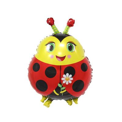 China 2022 New Arrival Toy Gift Ladybird Insect Animal Balloons 27 Inch Cartoon Helium Foil Balloon Spot For Kids Decor for sale