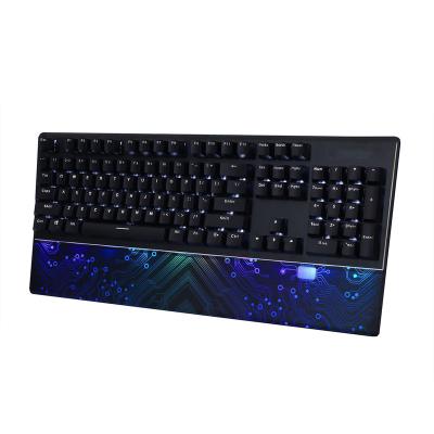 China Hot Selling Anti-ghosting Wholesale Price Mechanical Wide Armrest Metal Cover RGB Aluminum Mechanical Keyboard for sale