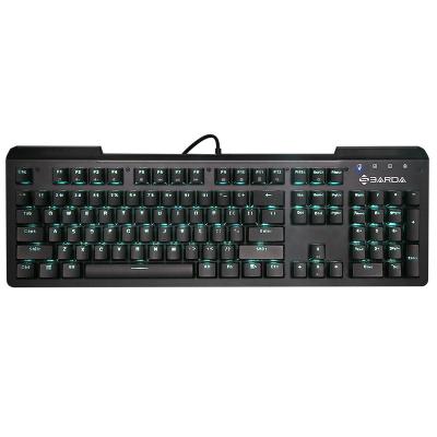 China Full-key anti-ghosting hot sale 104 key normal aluminum cover RGB 18 light effects mechanical gaming keyboard for sale