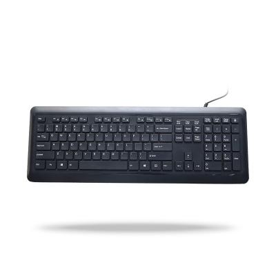 China Good quality K46B China factory full size RGB gaming mechanical rainbow light up full size wired backlit keyboard for sale