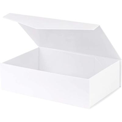 China Recyclable Luxury Custom Design Eco-Friendly Luxury Magnetic Foldable White Good Quality Cardboard Paper Wine Packaging Gift Box for sale