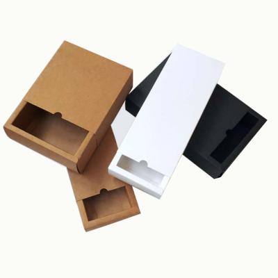 China 2020 Factory Recyclable Custom Logo Ivory Paper Gift Cake Cake Food Wrapping Craft Cheap Kraft Paper Drawer Box for sale