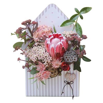 China Recyclable High Quality Cheap Custom Logo Printed Fresh Envelope Paper Flower Box Gift For Flowers for sale