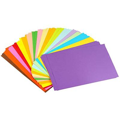 China A4 Size Disposable Cheap Disposable Bright Paper Plain Colored Card DIY Diy Scrapbook Children's Direct Selling Colorful Paper for sale