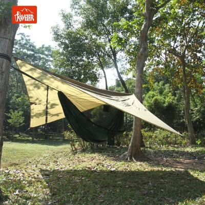 China Portable Waterproof Camping Hammock With Mosquito Net Tarp Lightweight Hammock For Backpacking Hammock Tent for sale