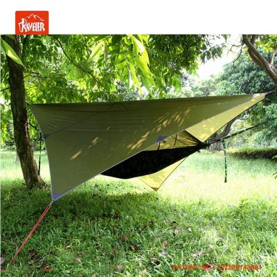 China Adult Outdoor Traveler Bug Net Hammock with Mosquito Net and Rainfly Canopy for sale