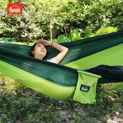 China Camping Lightweight Portable Outdoor Parachute Lightweight Nylon Hammocks With Customized Printing Patterns for sale