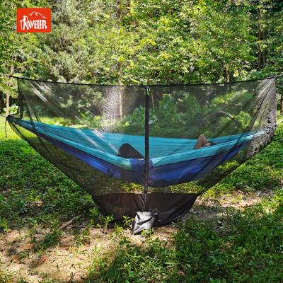 China Easy Folding High Quality Manufacture Hooked Standard Design Double Camping Insect Net Hammock Mosquito Net for sale