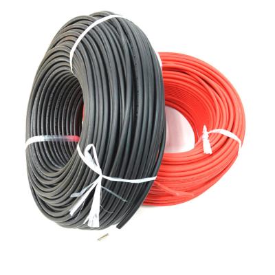 China Firefighting dc solar cable PV cable 4m2 candle meter dc2 from TUV PV cable red and black from SeanRo for sale