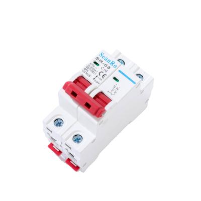 China SeanRo PV breaker mini DC solar disjuntor 1P 2P 3P 4P 550V 1000V DC MCB solar circuit breaker 4.5KA/6KA for sale