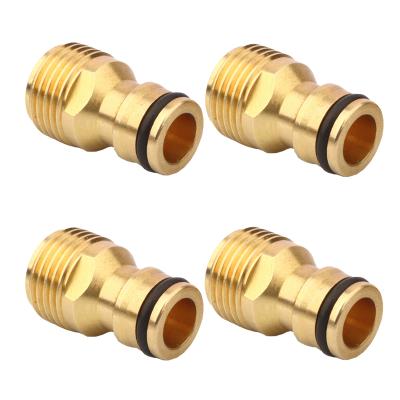 China Anti-kink Hose Coupling Fittings Brass Tee Fitness Connector GHT TNP Brass Quick Garden Hose Quick Fitting for sale