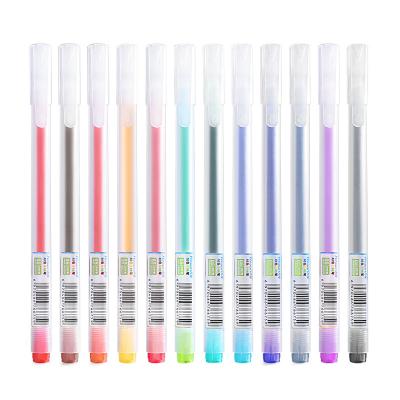 China professional pen normal student graffiti color pen account hand color highlight gel pen for sale