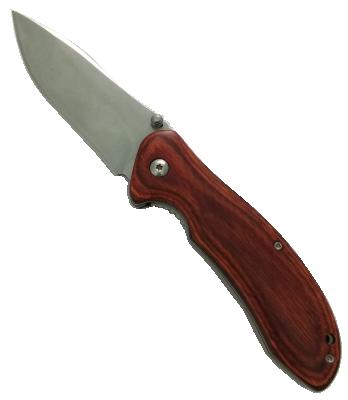 China High Quality Non-variable Stainless Steel Hunting Knife With Wooden Handle Folding Blade Knife for sale