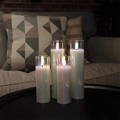 China Paraffin Global Wholesale Best Solid Selling Home Decoration LED 3D Bullet Wick Candles With Glass Tube (HOME+) for sale