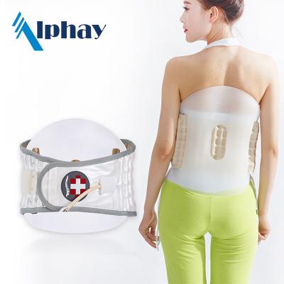 China PU/TPU/COTTON/ABS air filling and TPU layer decompression back pain treatment back belt for sale