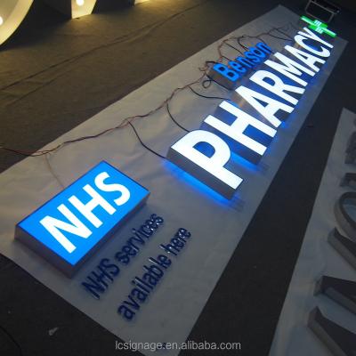 China Stores wall adhesive frontlit and backlit led channel letter for sale