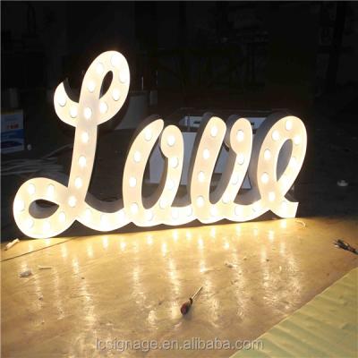 China Wedding light free stand love marquee letter for wedding for sale