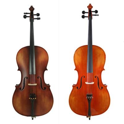 China Pure Handmade Cello 4/4 High Quality Solid Wood Cello Professional Flawless Cello for sale