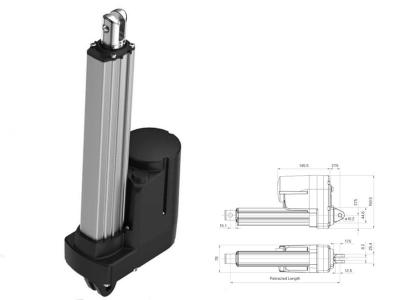 China 25~1000mm Heavy Duty Industrial Electric Linear Actuator DC Linear Motor  IP69K for sale