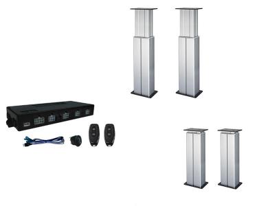 China Telescopic Pillars Actuators 2-Stage DC12V 4500N for Flexible Lifting Stands Platform for sale