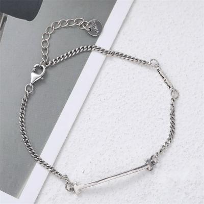 China Vintage Zlwwp Platinum Plated Jewelry S925 Sterling Silver Chain Bracelet For Women for sale