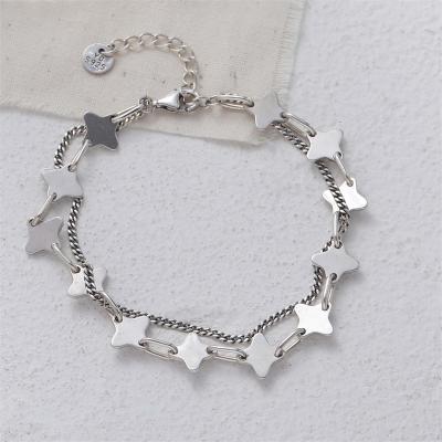 China New Design 925 BOHEMIA Zlwwp Sterling Silver Smile Chain 17cm Bracelets For Women for sale