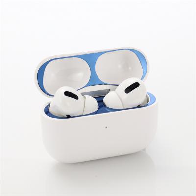 China 2021 Dust Proof New For Air Pod Dust Pro Case Protective Sticker Plating Metal Dust Guard For AirPods Accessories 18k Protective Sticker for sale