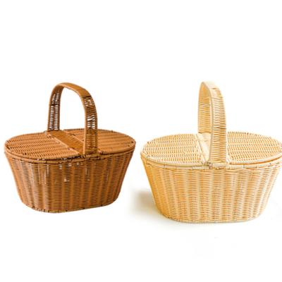 China Vintage Modern Style Al Por Mayor Cestas De Mimbre Mothers Day Gift Wicker Picnic Basket for sale