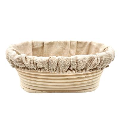 China High Quality Bannaton Stocked Oval Rattan Bread Proofing Basket for sale