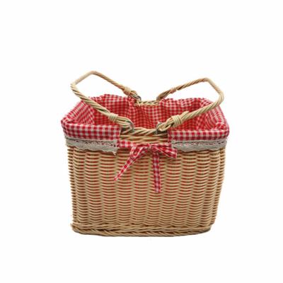 China Newcomer Al Por Mayor Cestas De Mimbre Spa Modern Gift Fruit Vegetable Food Picnic Basket for sale