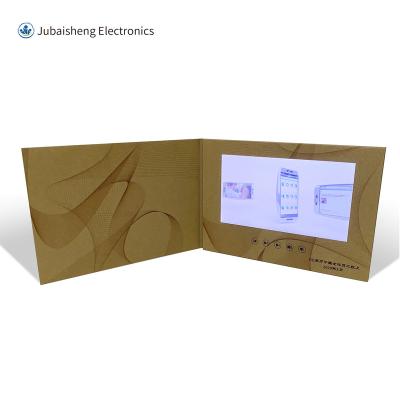 China Europe custom video brochure 2.4 4.3 5 7 10.1 inch lcd tft screen catalog for wedding invitation business card greeting marketing present for sale