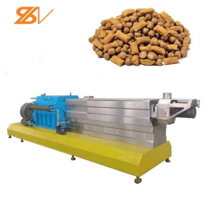 China Dog Food Making Machine Large Automatic Dry Chips Dog Cat Pet Food Extruder Plant Making Machine Processing Line Pet Food Process Machine for sale