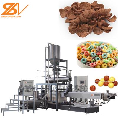 China Breakfast Cereal Extrusion Processing Plant Expander Puffing Machine Cereal Extrusion Machine Corn Making Extruder for sale