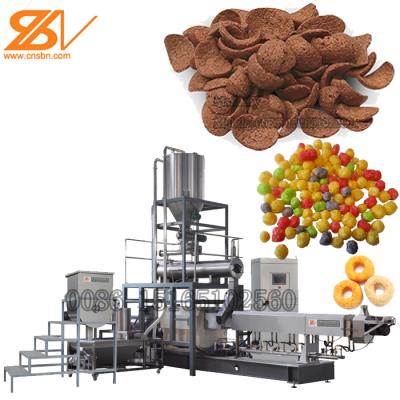 China Fruit Loops Nestle Sugar Breakfast Cereal Cheerios Snacks Breakfast Cereal Coating Processing Line Machine for sale