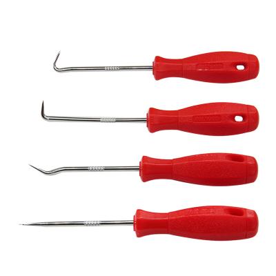 China DIY Tools 4 Piece Mini Precision Heavy Duty Pick and Hook Set for Car Auto-Oil Gasket Pick/O-Ring Gasket Hooks Puller Remover for sale