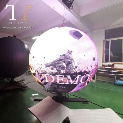 China TY New Indoor Design HD 3D Ball Indoor Full Color Flexible Sphere Led Display Globe for sale